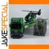Vibrant Green Rescue Helicopter Diecast Model