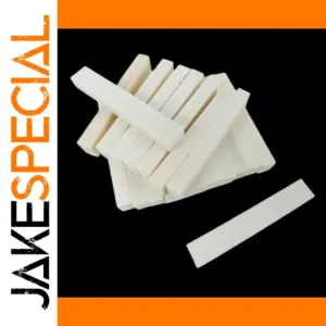 Unfinished Wooden Guitar Nut Blanks Set, 40 pcs