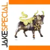 Acrylic Bull Shaped Pin with Marbled Pattern