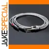 HD800 Compatible Upgrade Audio Cable with 8-Core OCC Silver Diagram