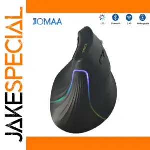Ergonomic RGB Vertical Wireless Mouse
