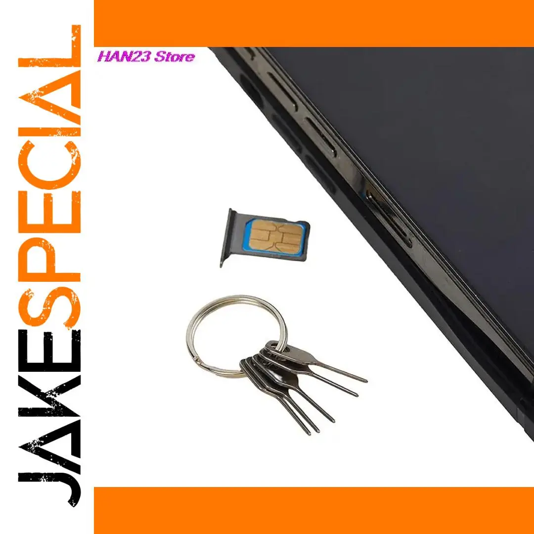 Stainless Steel SIM Ejector Set with Rings 1 Stainless Steel SIM Ejector Set with Rings