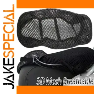Breathable Motorcycle Seat Cover in Black