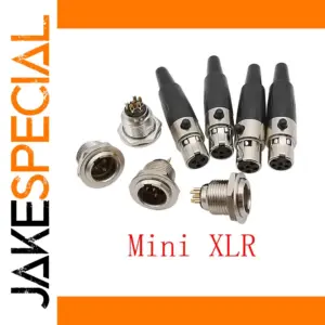 Mini XLR Connectors Set for Audio Devices