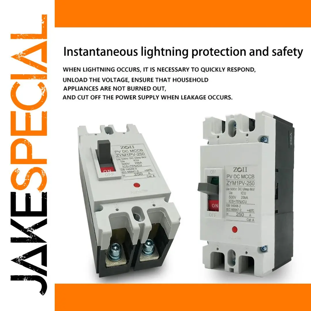 2-Pole DC Molded Case Circuit Breaker 100A-250A 1 2-Pole DC Molded Case Circuit Breaker 100A-250A