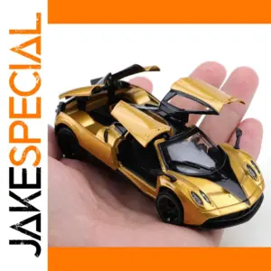 Gold 1/43 Scale Pagani Model Car for Collectors