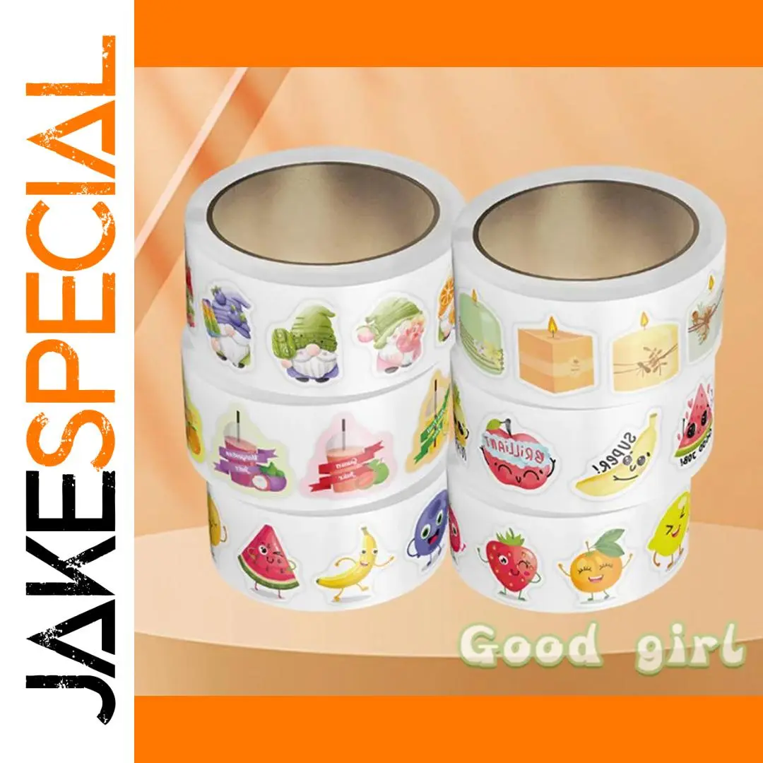 Colorful Cartoon Fruit Stickers Set of 500 1 Colorful Cartoon Fruit Stickers Set of 500