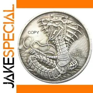 Egyptian Mythology-Inspired Silver Coin Replica