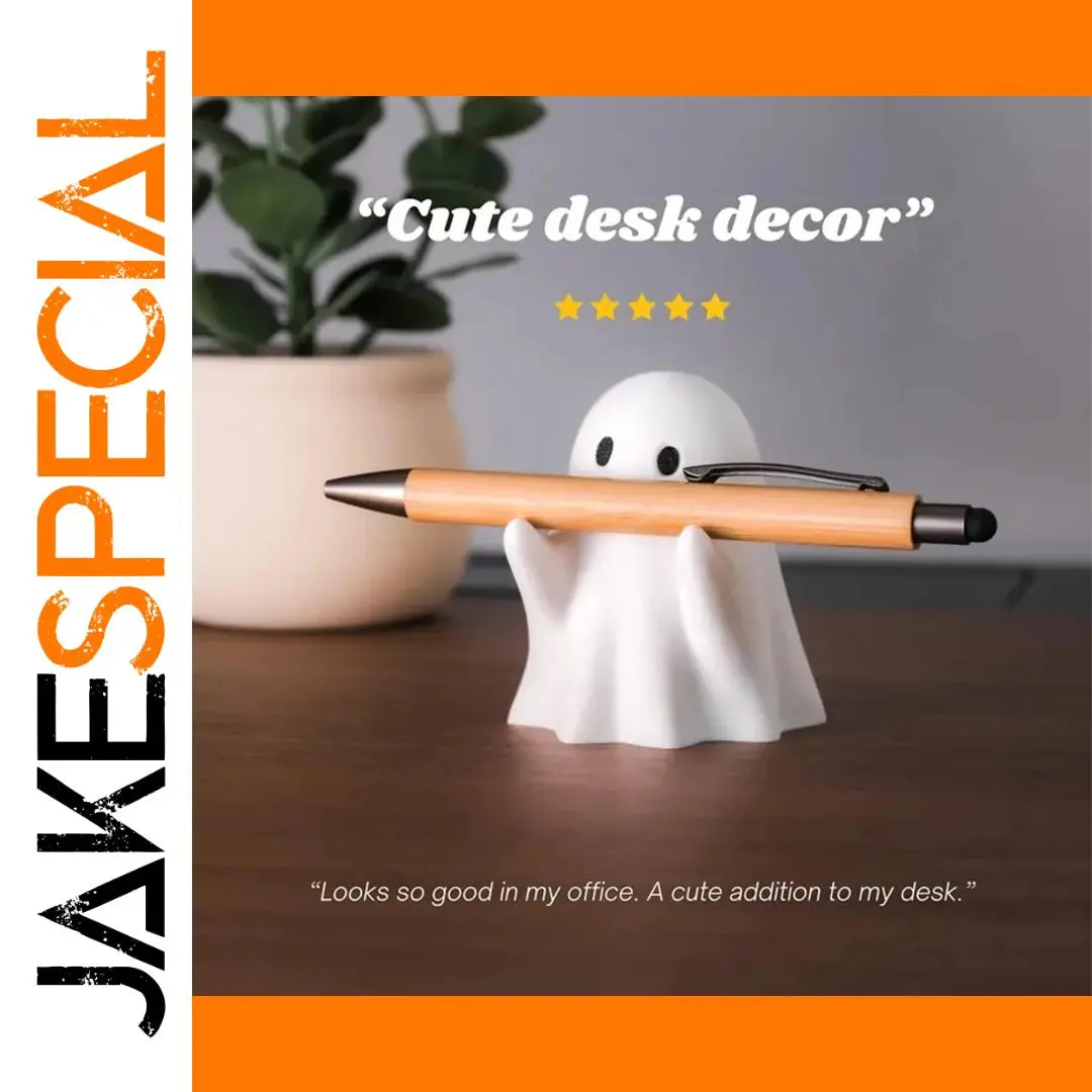 Ghost Resin Desk Organizer for Office and Home 1 Ghost Resin Desk Organizer for Office and Home