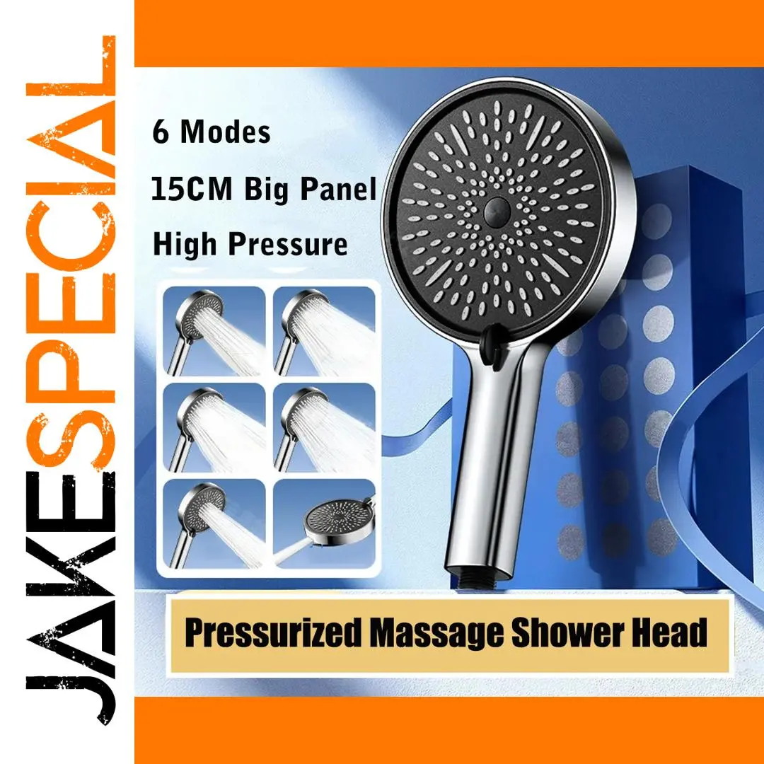 High-Pressure Shower Head with 6 Modes 1 High-Pressure Shower Head with 6 Modes