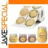 Rustic Kraft Label Stickers for Jars