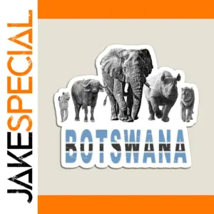 Botswana Wildlife Big Five Magnet Set (3 Sizes)