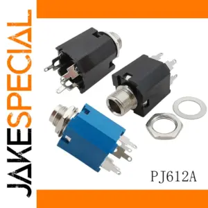 Set of 6.35mm Female Audio Jack Sockets