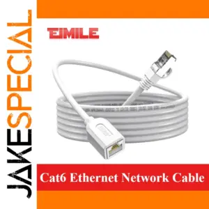 White Shielded Cat 6 Ethernet Cable 5m