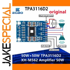Dual-Channel 50W Digital Audio Amplifier Module