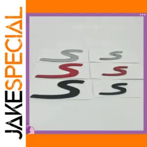 Rear Lid Trunk "S" Emblem Badge for Cars