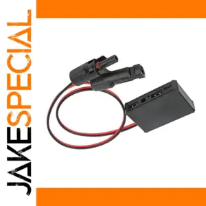 Black Solar Controller Regulator with Multiple Ports