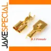 Brass Gilded Female Spade Crimp Terminals Set
