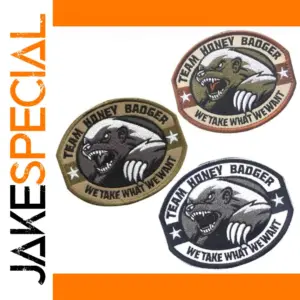 TEAM HONEY BADGER Tactical Patch 9x7.5cm