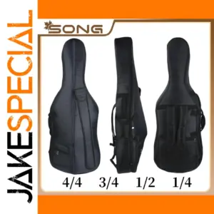 Black Waterproof Cellos Soft Bag for 1/4 Size