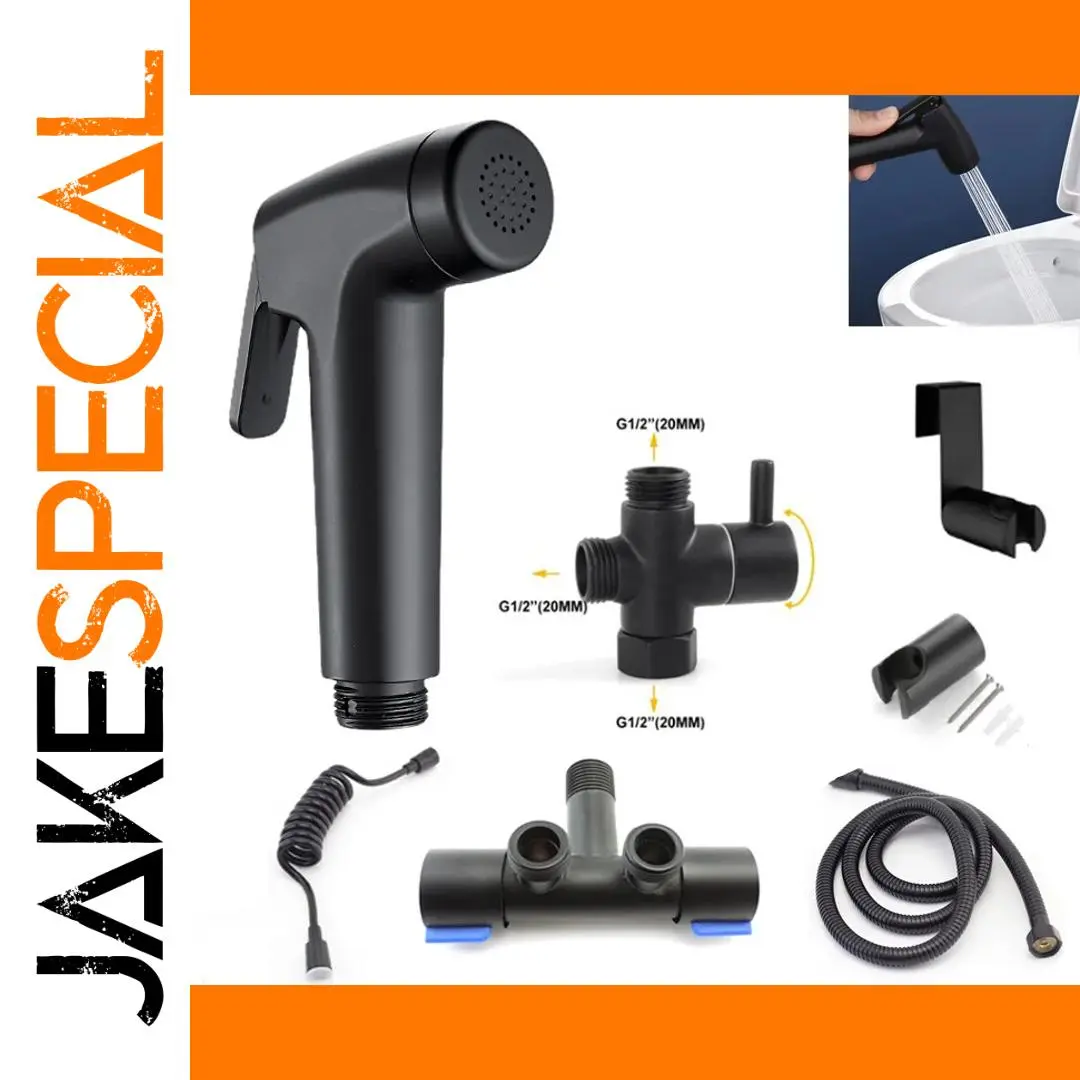 Black Handheld Bidet with G1/2" Connection 1 Black Handheld Bidet with G1/2" Connection