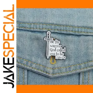 Inspirational Black and White Brooch QHXZ4422