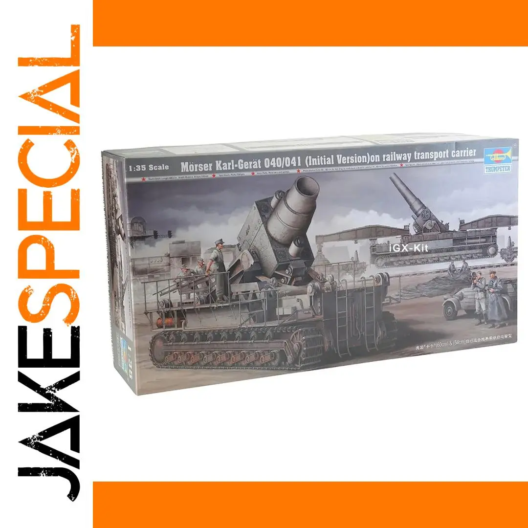 1:35 Scale Mörser Karl Model Kit with Railway Transport 1 1:35 Scale Mörser Karl Model Kit with Railway Transport