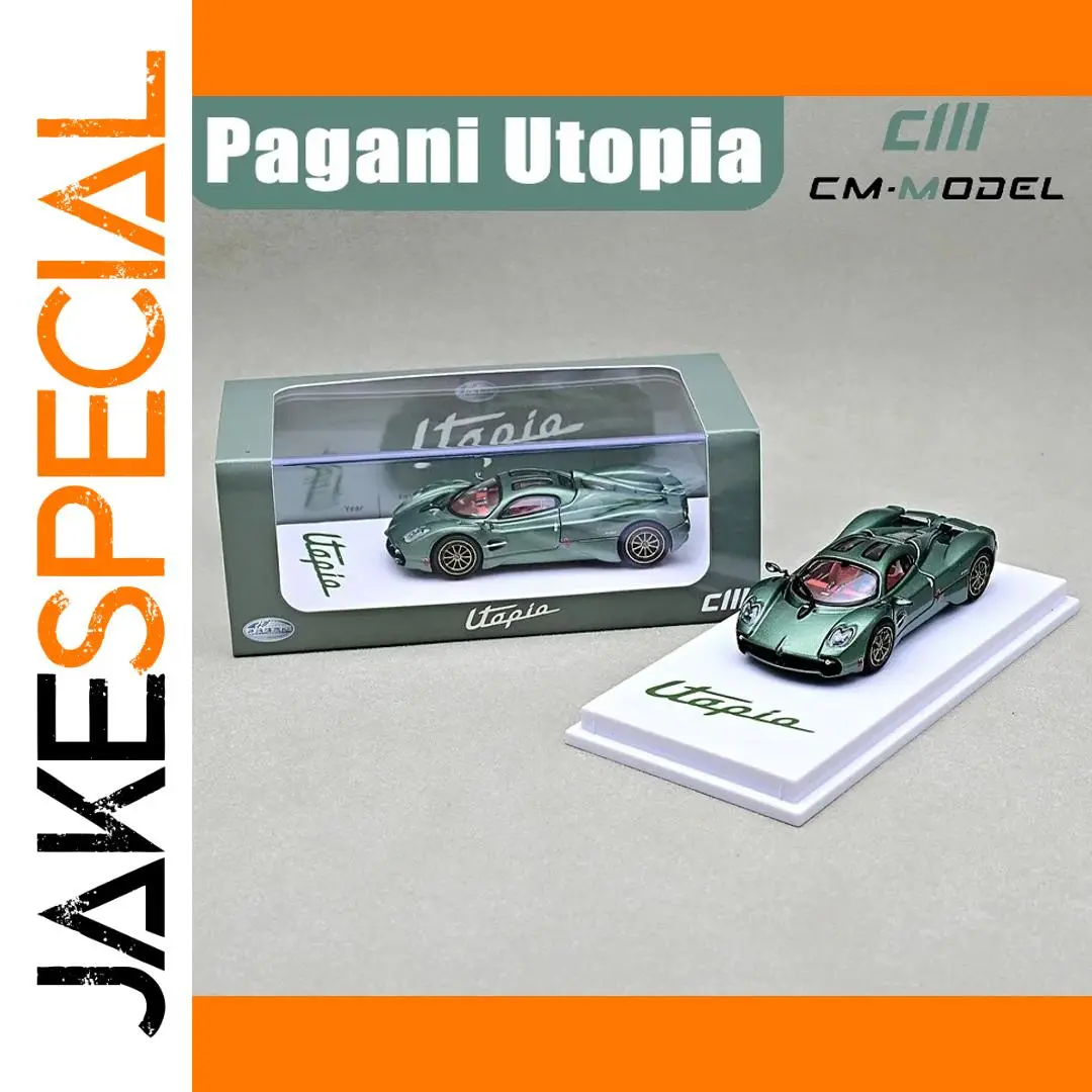 Pagani Utopia 1:64 Die-Cast Model in Metallic Green 1 Pagani Utopia 1:64 Die-Cast Model in Metallic Green
