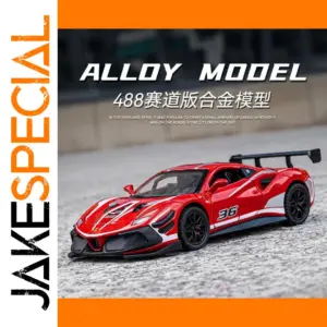 Red Ferrari 488 1:32 Scale Diecast Model