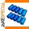 Blue Aluminum Flexible Couplings Set for 3D Printers