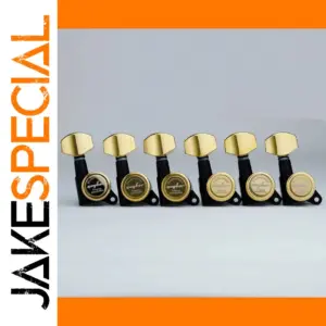 Black & Gold Locking Guitar Tuning Machines Model 07 BK GD