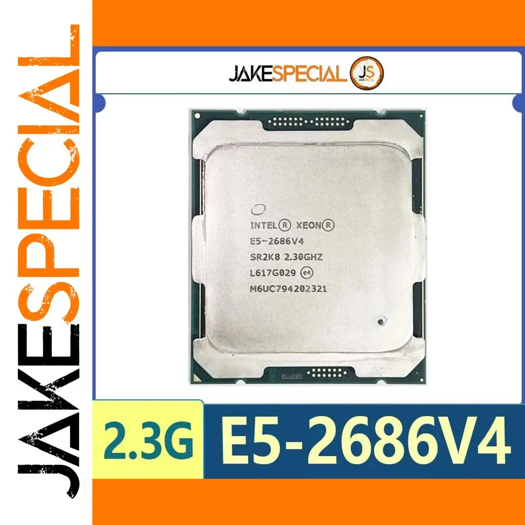 Intel Xeon E5-2686V4 Server CPU 18-Core 2.3GHz 1 Intel Xeon E5-2686V4 Server CPU 18-Core 2.3GHz