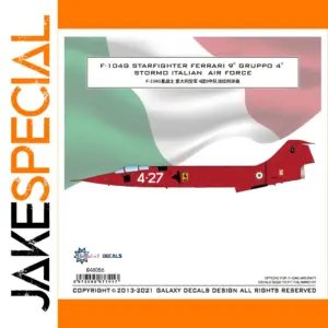 F-104 G Italian Air Force Mask & Decal Set