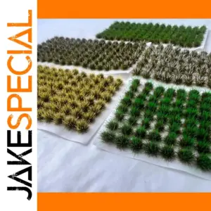 Realistic Miniature Grass Tuft Set for Dioramas