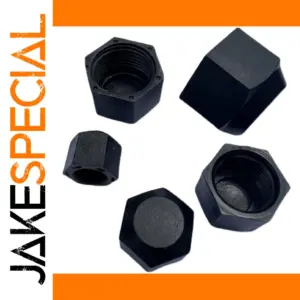 Black Hex End Pipe Cap for Industrial Use