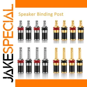 Carbon Fiber Audio Binding Posts Set for High-End Speakers