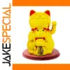 Vibrant Solar Lucky Cat Ornament