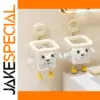 Dog-Shaped Wall-Mounted Toothbrush Holder