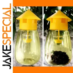 Bright Yellow Outdoor Fruit Fly Trap Set of 2
