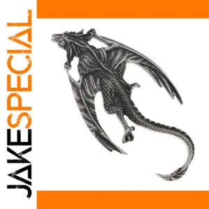 Vintage Gothic Pteranodon Brooch 6cm Alloy Design