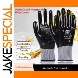 Black Nitrile Work Gloves for Professionals