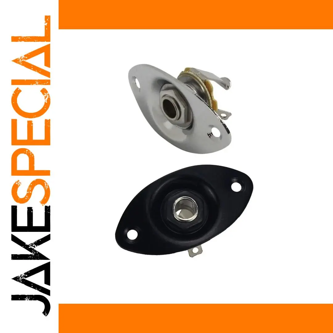Oval Guitar Jack Socket for Instruments 1 Oval Guitar Jack Socket for Instruments