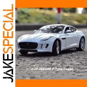 White Jaguar F-Type Coupe Scale Model 1:24