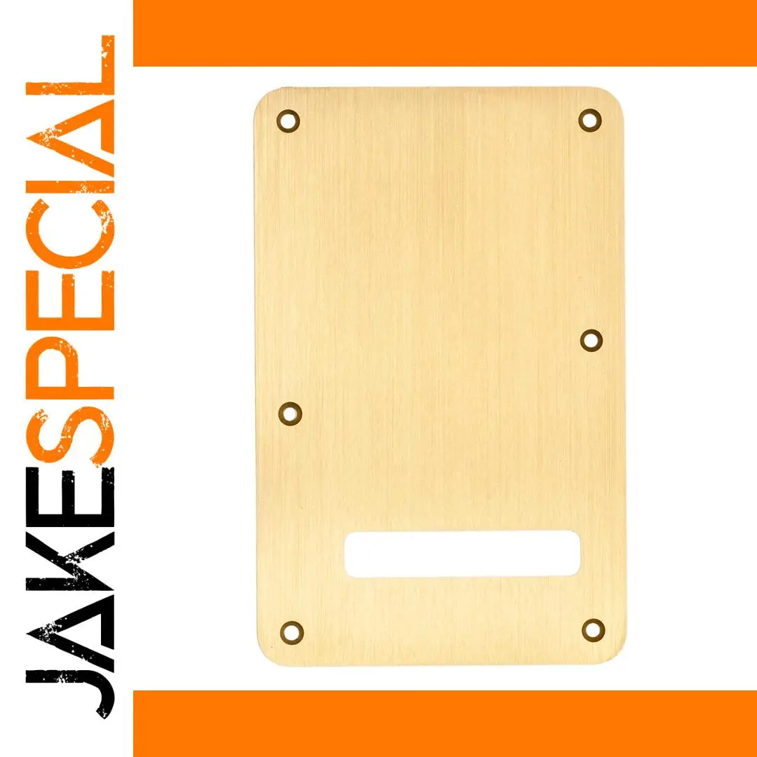 Gold Anodized Fender Stratocaster Backplate 1 Gold Anodized Fender Stratocaster Backplate