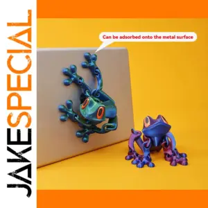 Colorful Movable Frog Ornament for Decor