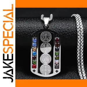 Stainless Steel Jesus Cross Necklace