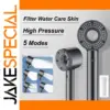 Modern Adjustable Chrome Shower Head with 5 Spray Modes