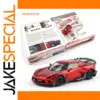 Red 1:64 Scale Diecast Sports Car Model
