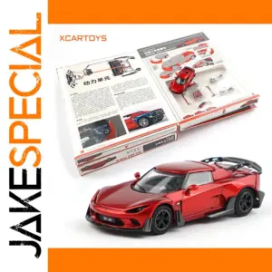 Red 1:64 Scale Diecast Sports Car Model