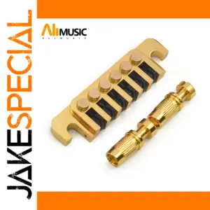 Gold Vintage Guitar Bridge and Tailpiece Set